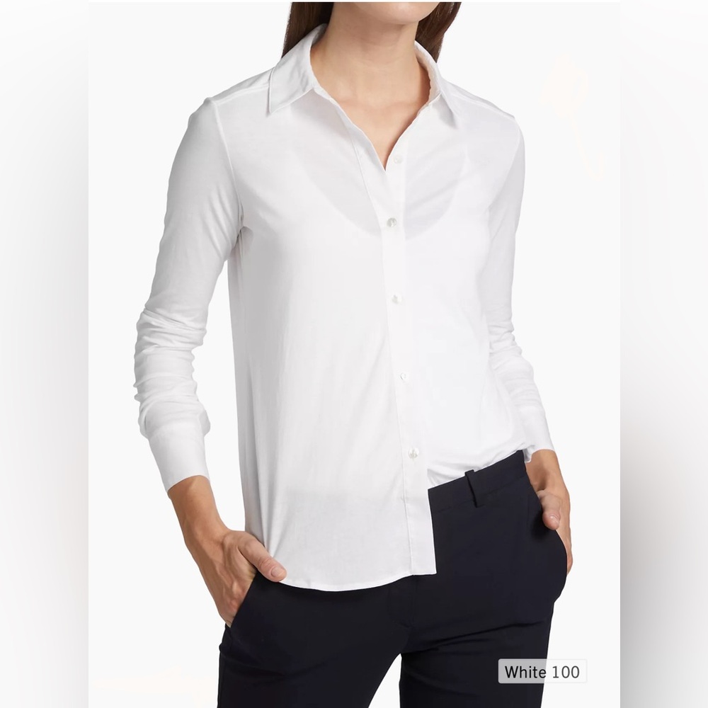 ✨ THEORY ✨ Pima Cotton Button Down Shirt.